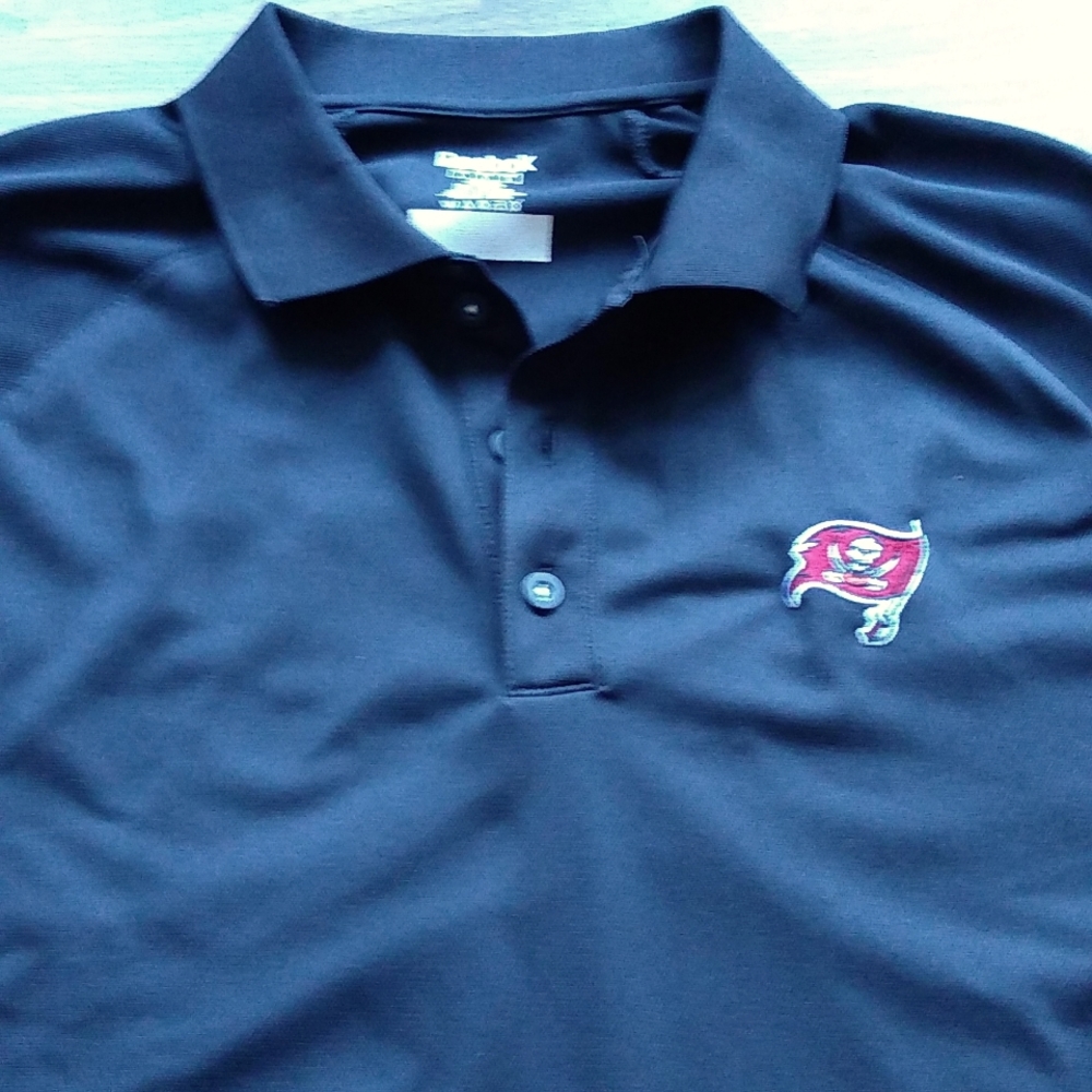 Reebok men's NFL Tampa Bay Buccaneers polo